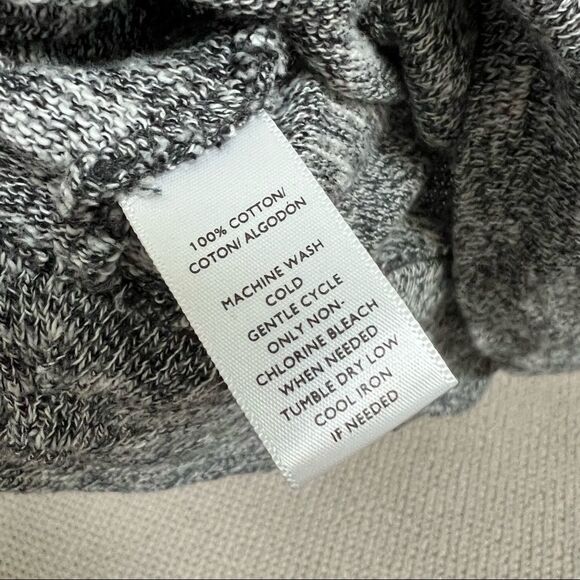 🍭4/$20 Ann Taylor Loft Heather Gray Knit Cowl Neck Top - Small - Picture 3 of 4